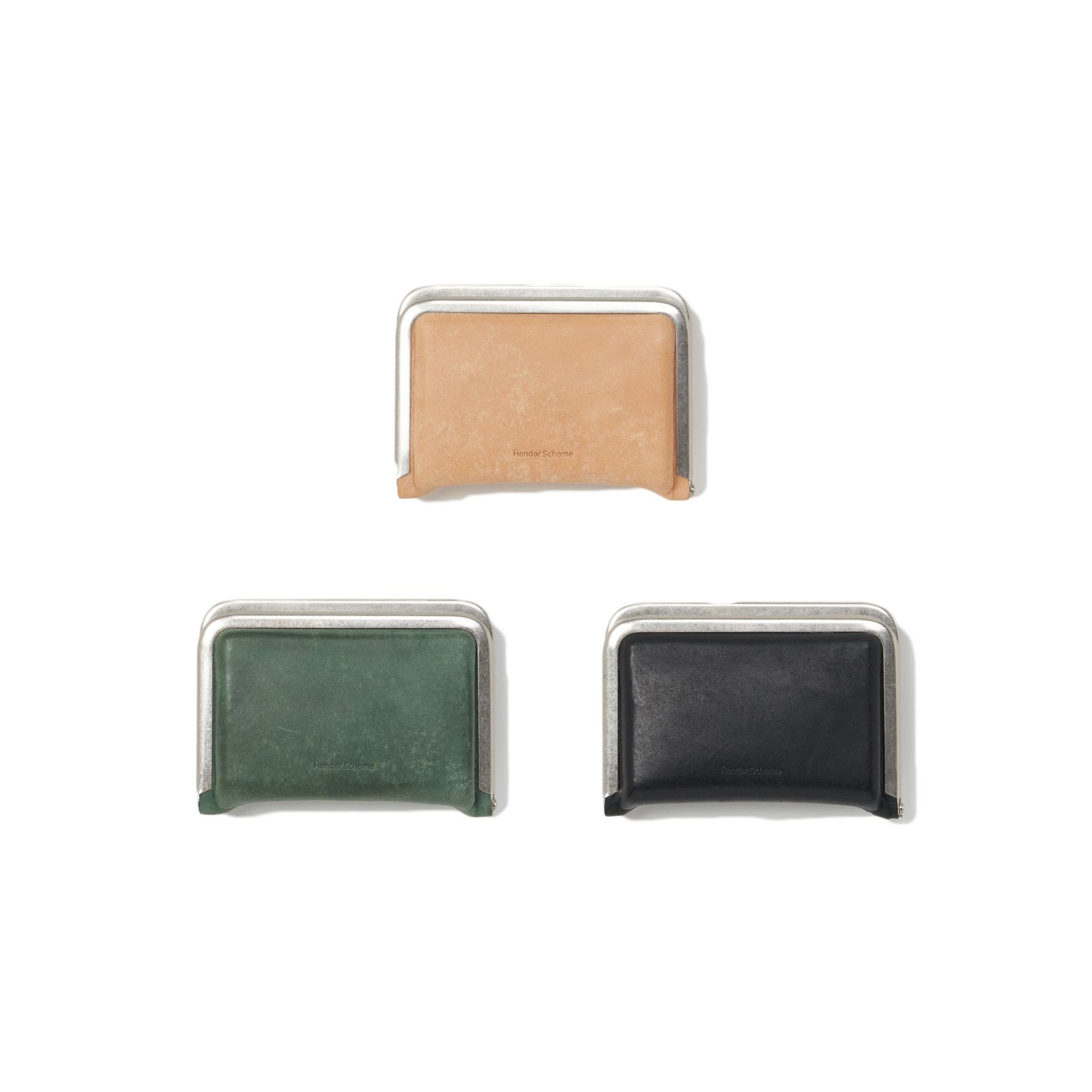 hender scheme  3d purse 黒　ブラック　財布　がま口傷みたいなものですか