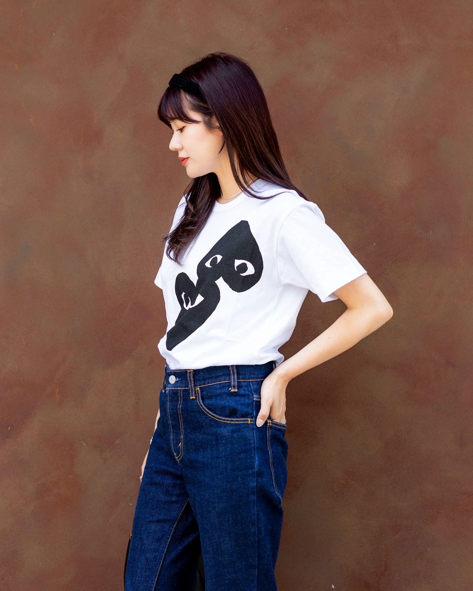 PLAY ハートロゴ Tシャツ Sサイズ 黒 PLAY COMME des GARCONS - プレイコムデギャルソン BLACKハート