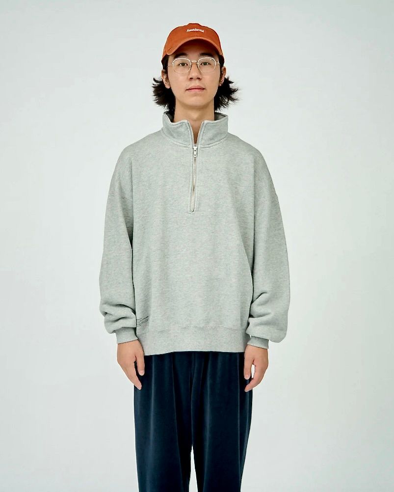 フレッシュサービス HEAVY OZ  HALF ZIP  PULLOVER(FSC244-70162)H.GRAY