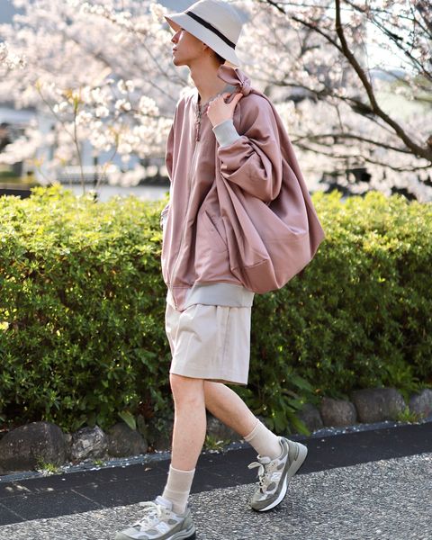 A.PRESSE アプレッセ23SS Two Tuck Chino Shortsスタイル