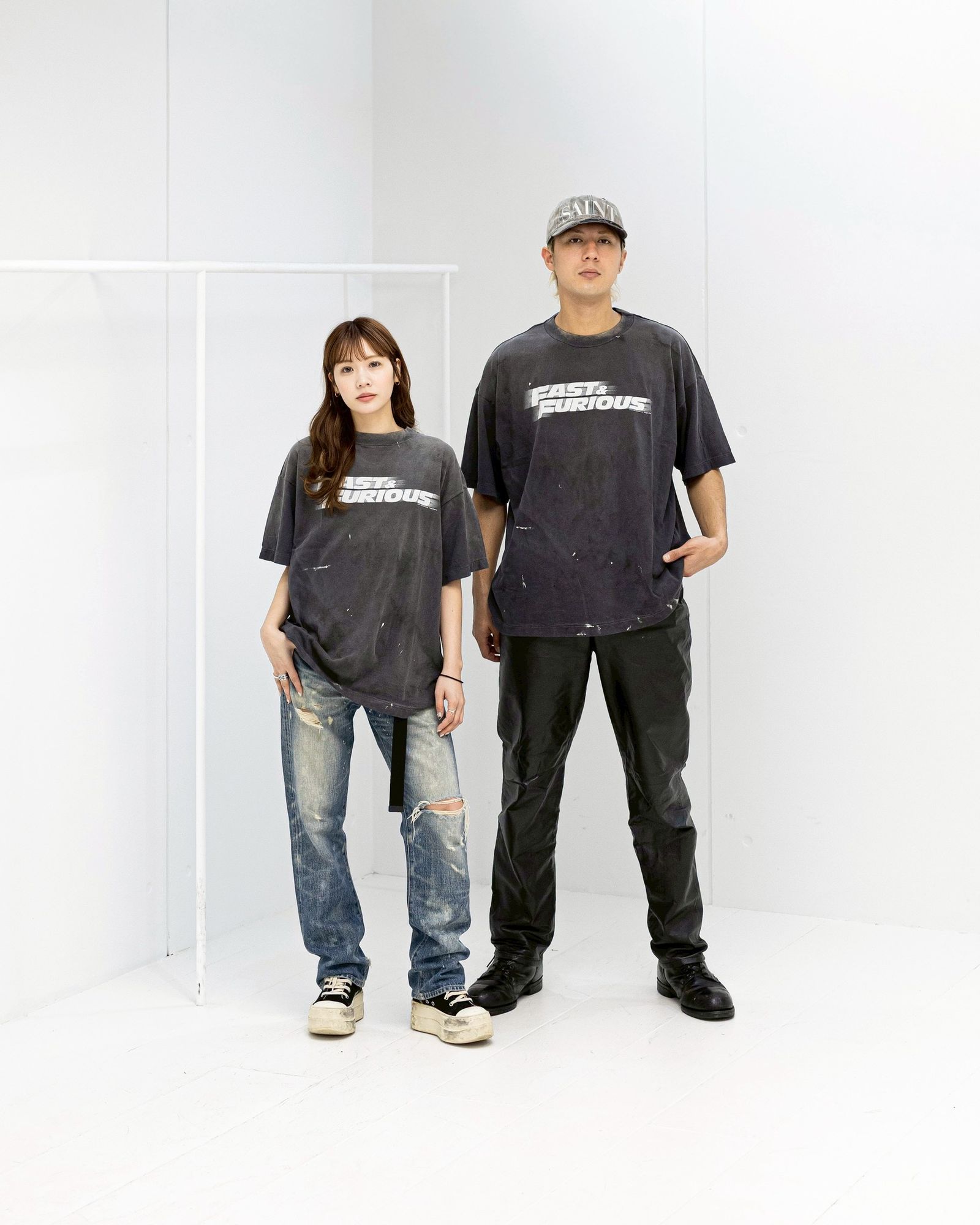 セントマイケル 26SS FAST FURIOUS FF_SS T-SHIRT(SM-MK8-0000-C06)BLACK
