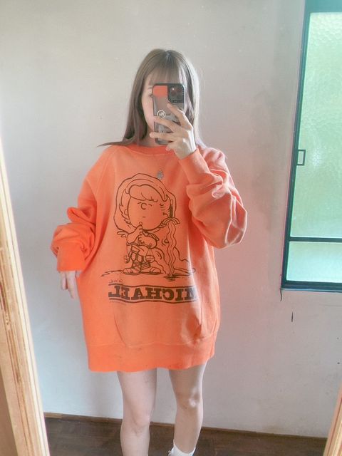 ©SAINT M×××××× 23AW CRW N SWT/MICHAEL"ORANGE"スタイル