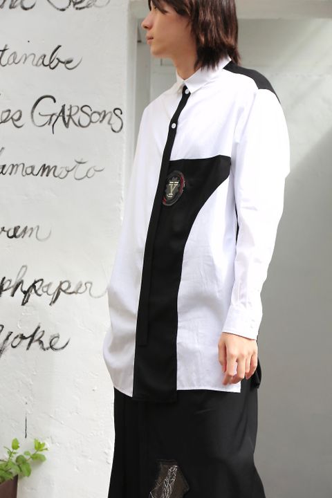 Yohji Yamamoto W-切り替えBシャツスタイル.2020.7.25.