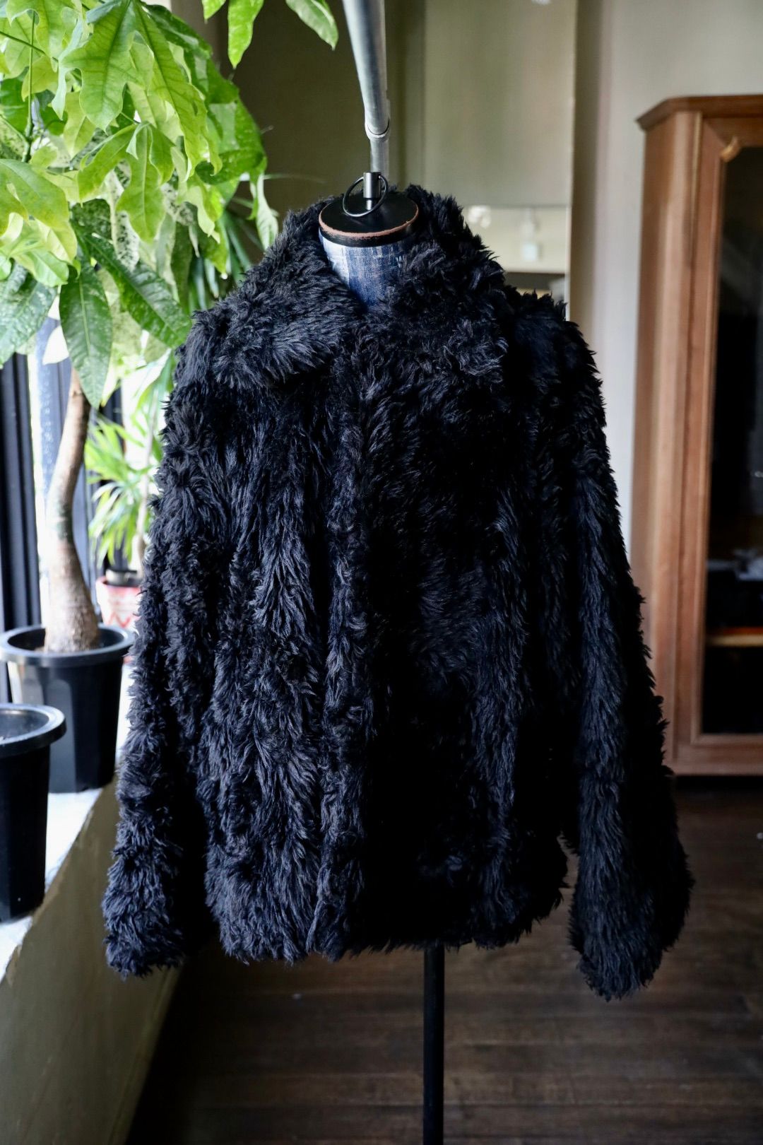 doublet ダブレット25AW SINISTER MOUTH FAUX FUR JACKET (25AW15BL228) BLACK★9月13日(土)発売！