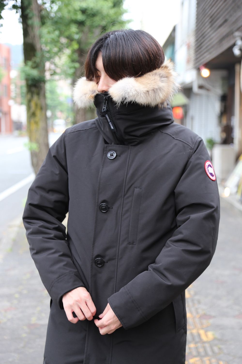 CANADA GOOSE JASPER PARKA"BLACK"style..8.8.      mark