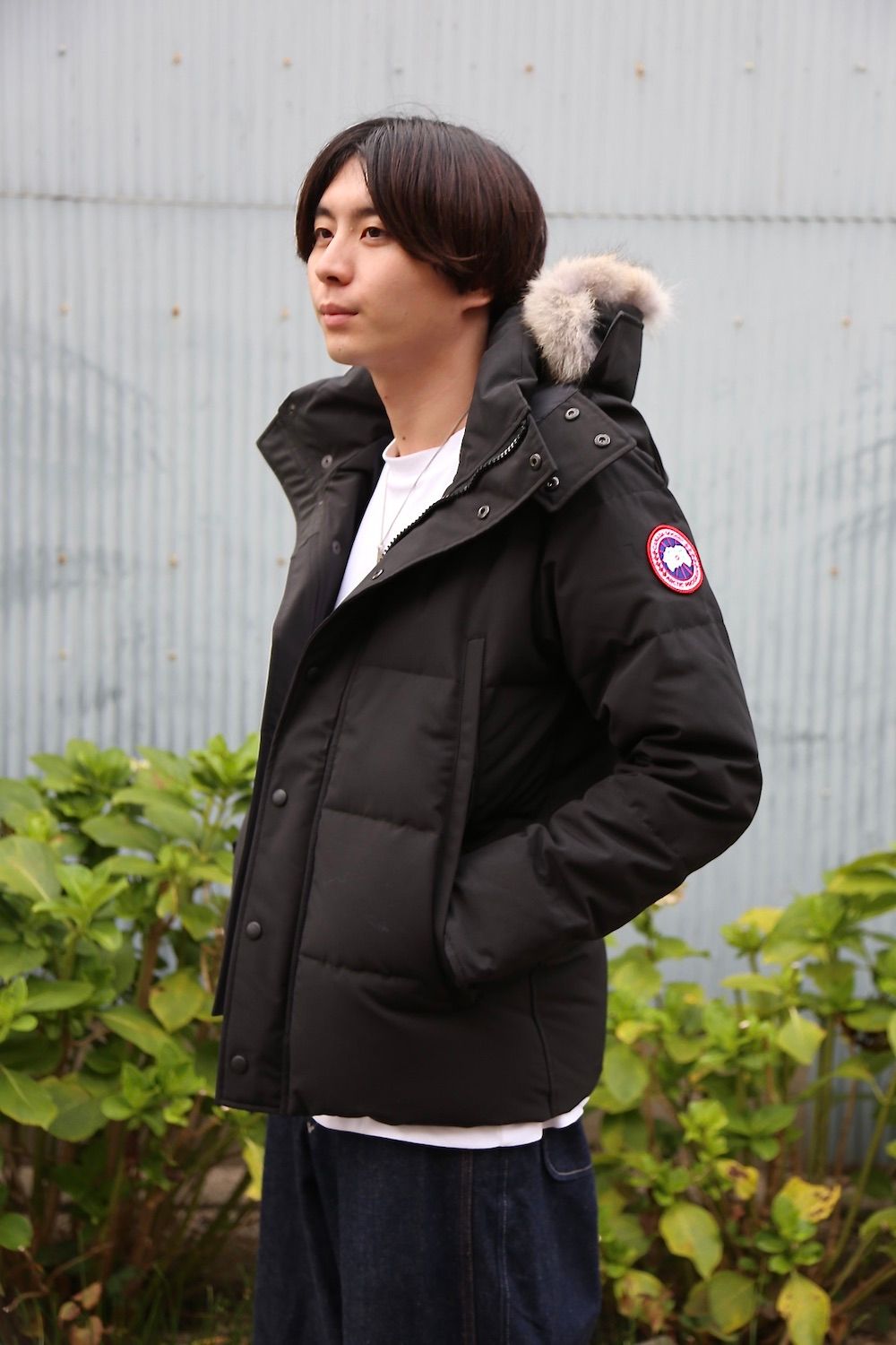 CANADA GOOSE WYNDHAM PARKA FF"BLACK"style.2020.8.8.