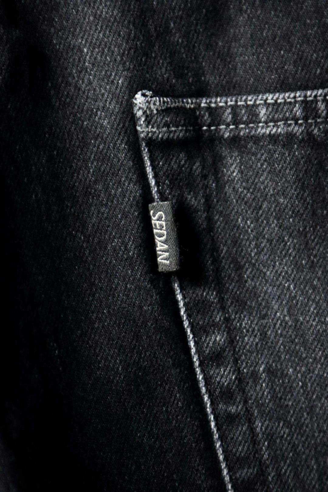 セダンオールパーパス23FW Oval Logo Denim Pant(SD23F-PT07)BLACK☆8月12日(土)発売！