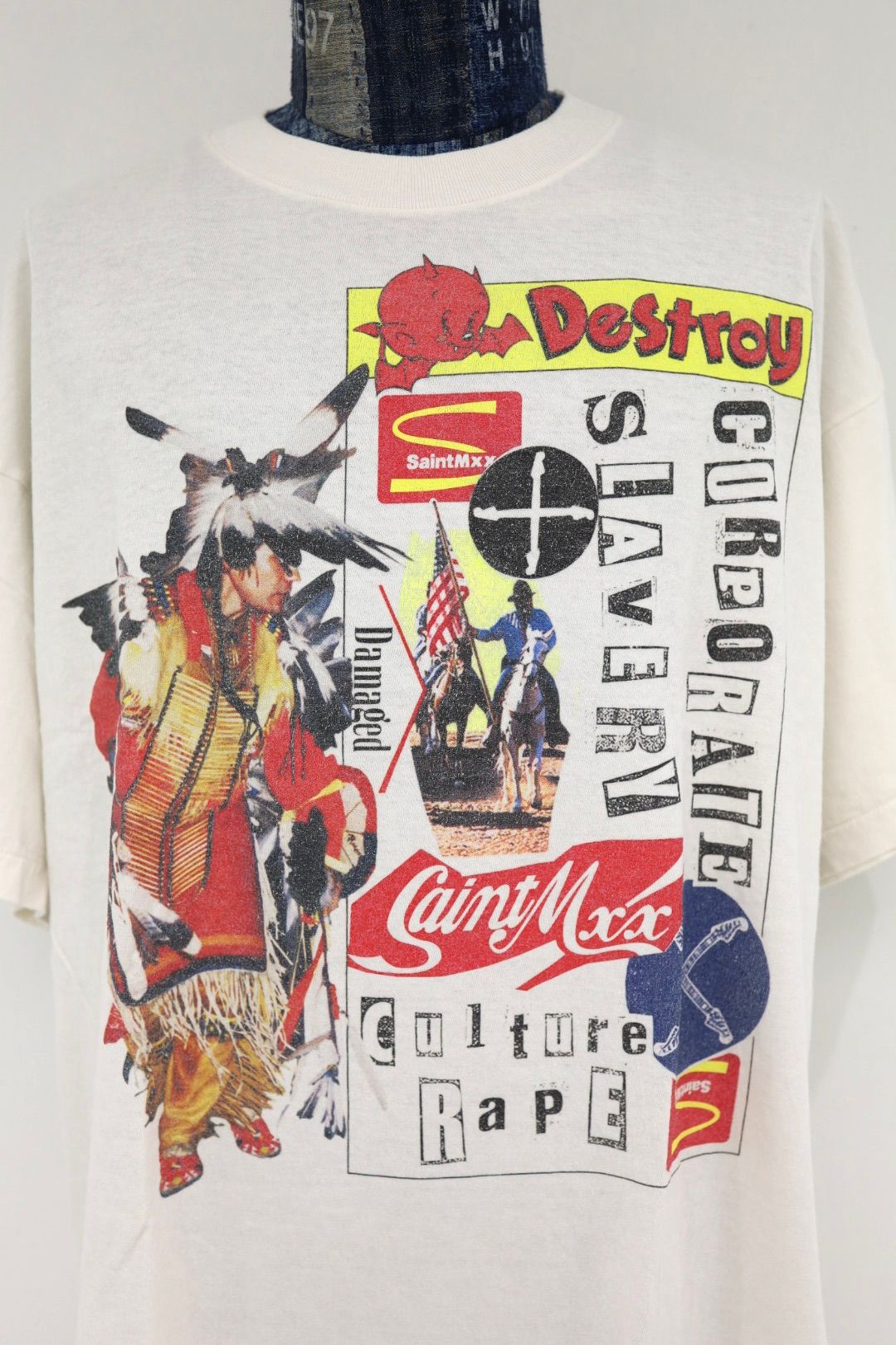 セントマイケル 26SS JR_SS T-SHIRT/DESTROY(SM-MK8-0000-C03)WHITE