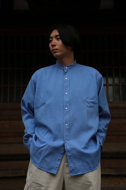 A.PRESSE Band Collar Shirt style.2021.7.19.
