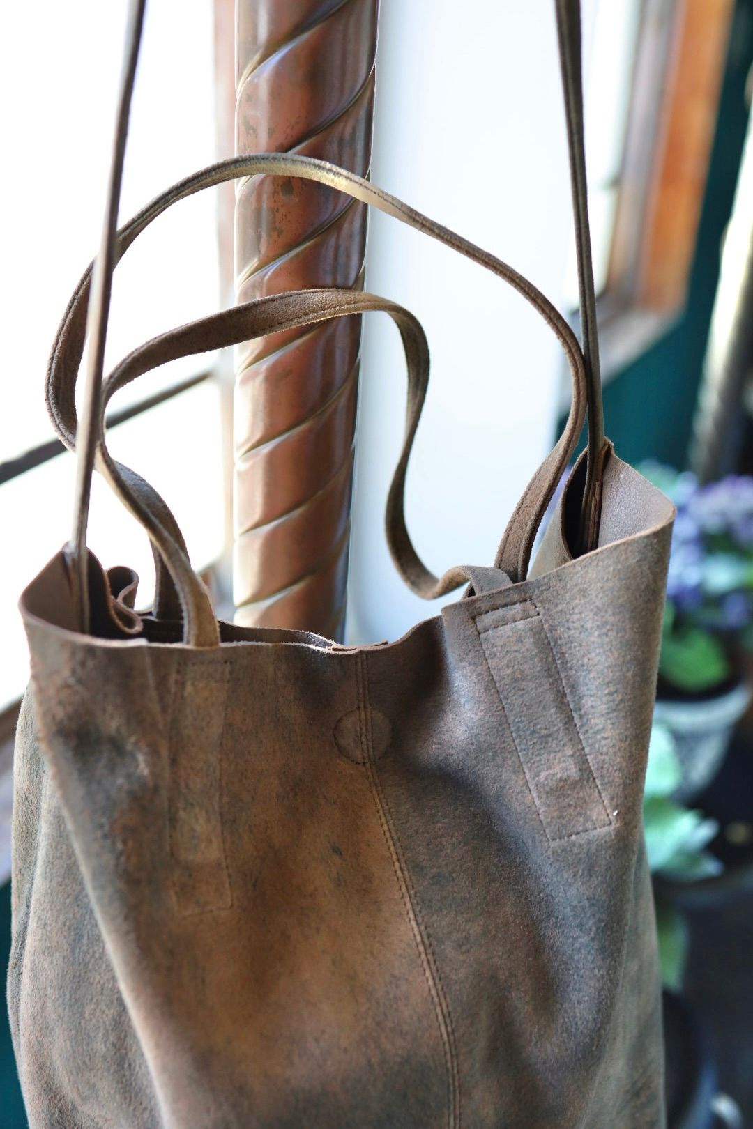 Morphee / モルフェトートバッグ 【LONG】 3WAY MIDIUM TOTE ANTIQUE SUEDE(ML-ASRB)RUST BROWN☆新作発売！