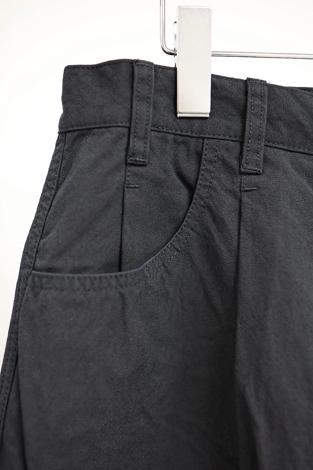 コムデギャルソンオム26SS ナイロンオックス製品染ワークパンツ(HQ-P003-051)BLACK☆2月6日(金)発売！