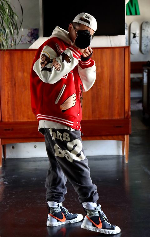 ©SAINT M×××××× ×DENIM TEARS「SAINT TEARS」STUDIUM JACKET (SM-S22-0000-058)RED.style