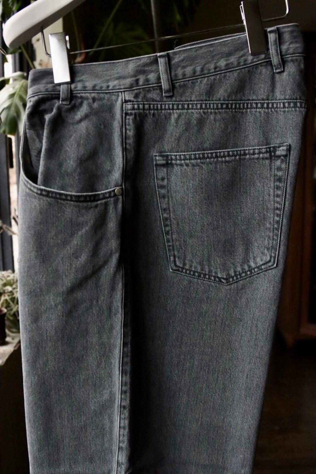 セダンオールパーパス SS24 Oval Logo Denim Pant(SD24S-PT01)Pale Black