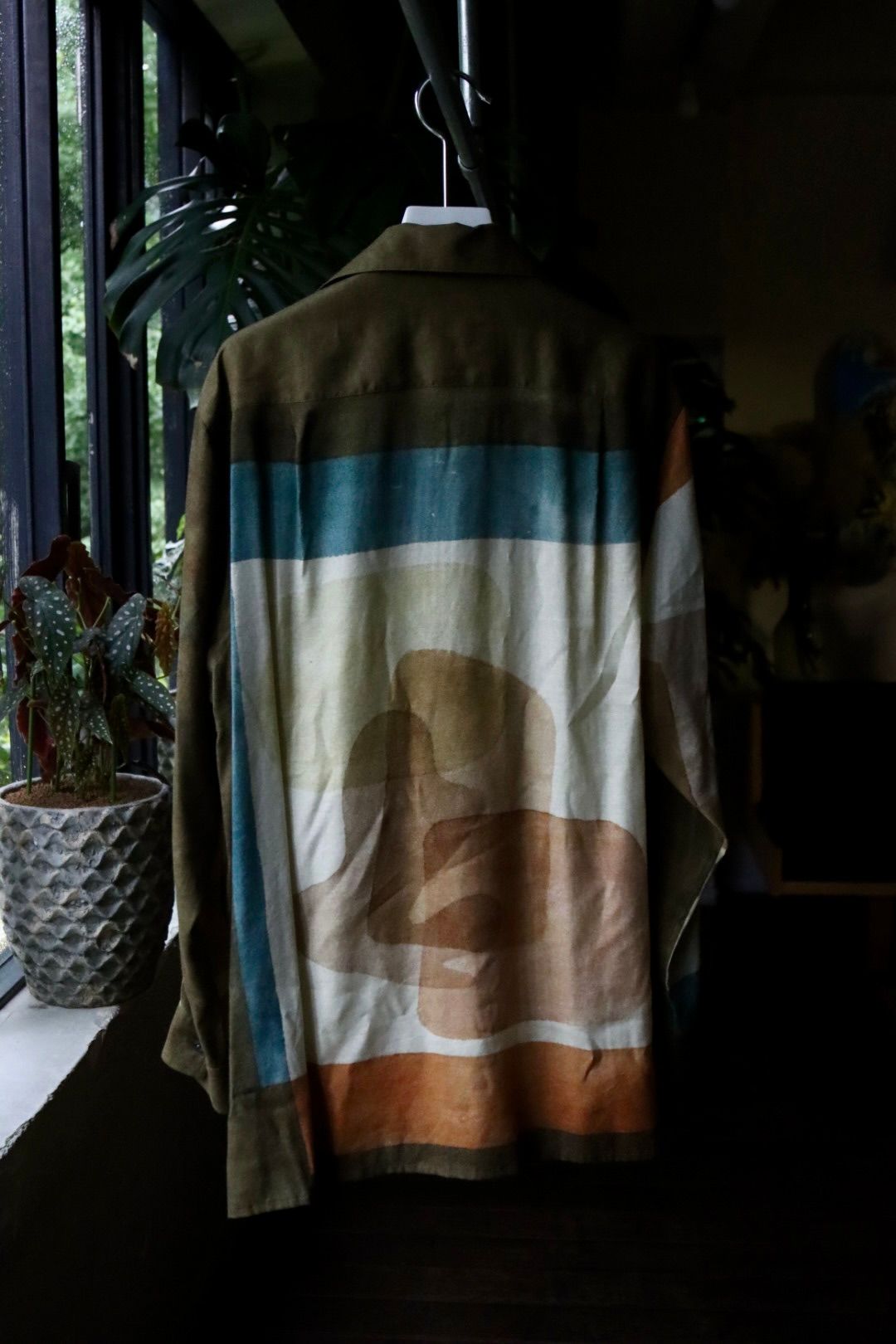 ヨーク23AW PRINTED OPEN COLLAR SHIRT (YK23FW0556SH) BROWN★7月8日(土)発売！