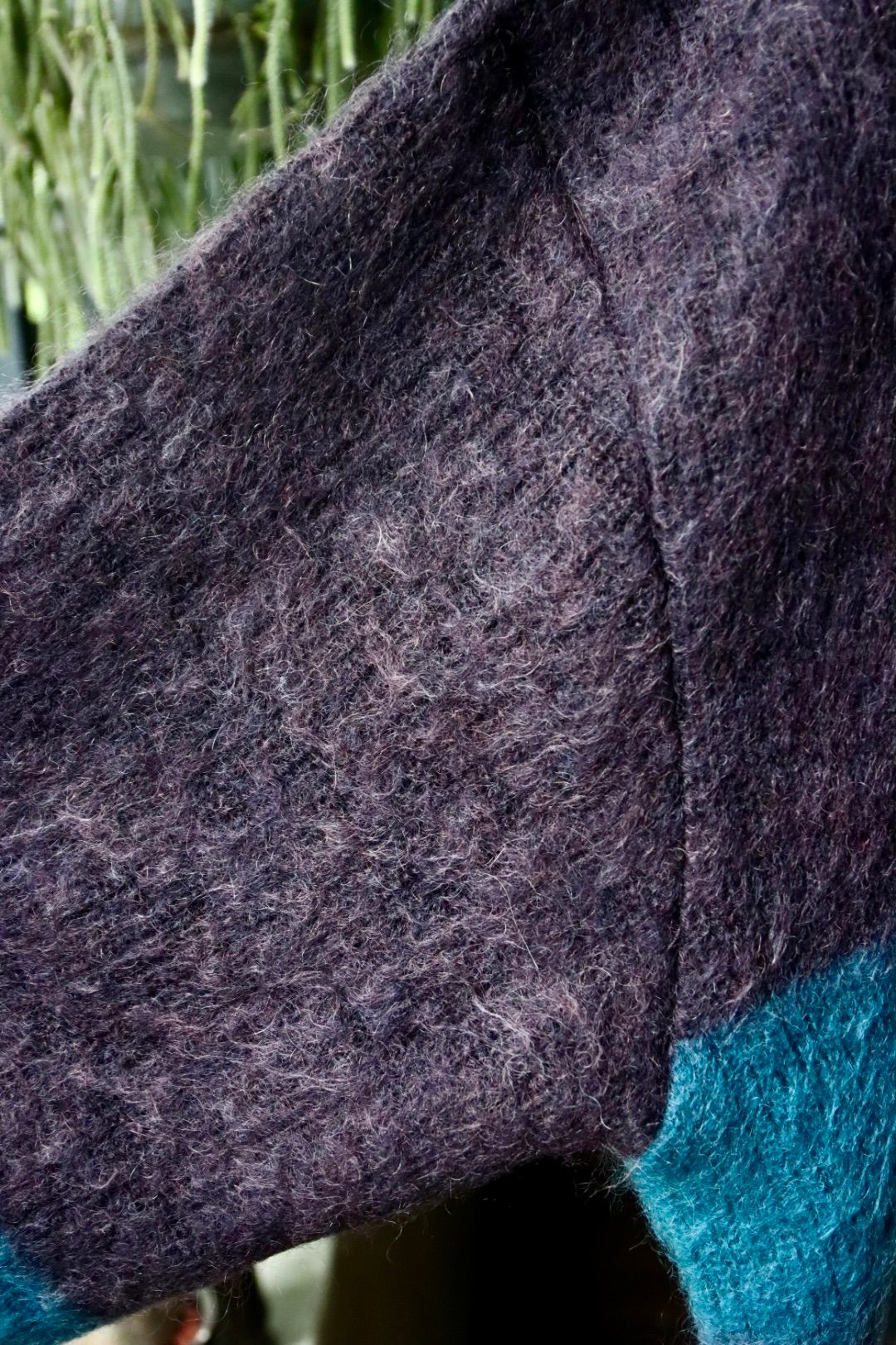 YOKE - ヨーク23AW MOHAIR BORDER CARDIGAN(YK23FW0571S)PURPLE