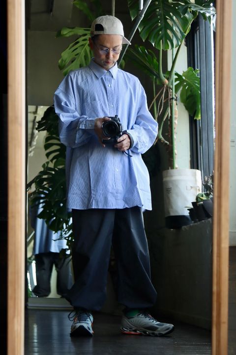 FreshService CORPORATE STRIPE REGULAR COLLAR SHIRTスタイル