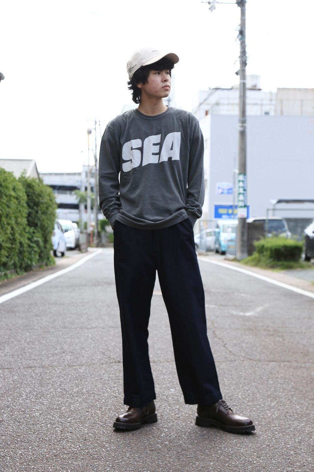 WIND AND SEA SEA (sea-alive) L/S T-SHIRT style. 2021.06.23.