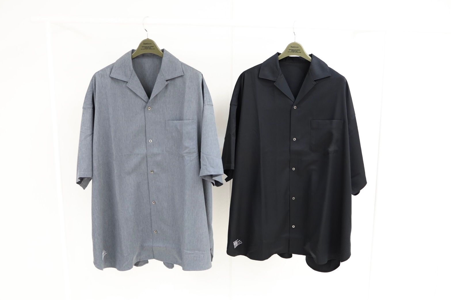 フレッシュサービス COOLFIBER OPEN COLLAR S/S SHIRT(FSC261-50253)BLACK☆4月11日(土)発売！