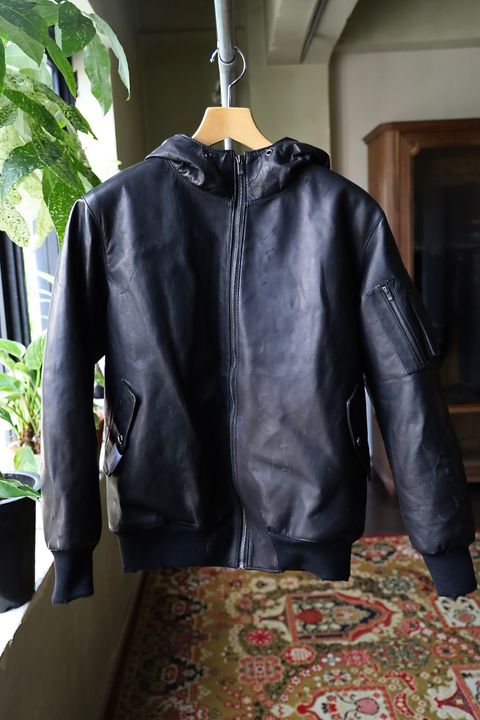 トーキングアバウト ジ アブストラクション 25AW DAMAGE LEATHER PARKA (2526AW-J-007)BLACK☆新作発売！
