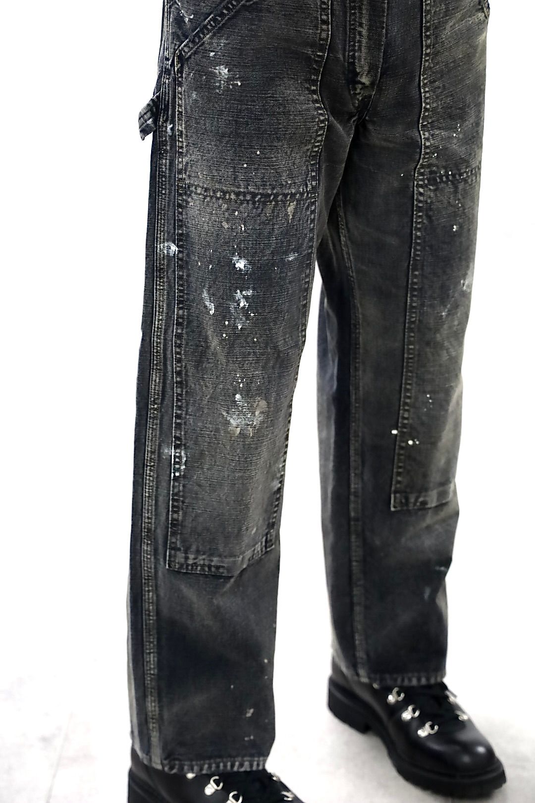 BOW WOW 25FWバウワウ  DUCK PAINTER PANTS AGED(BW252-DPP)AGED BLACK