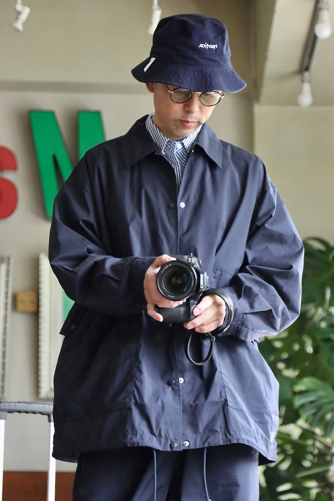 FreshService 22AW SIDE POCKETS STRETCH OVER SHIRTスタイル.2022.8.15.