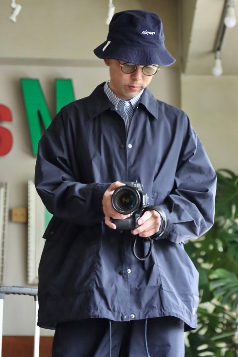 FreshService 22AW SIDE POCKETS STRETCH OVER SHIRTスタイル.2022.8.15.