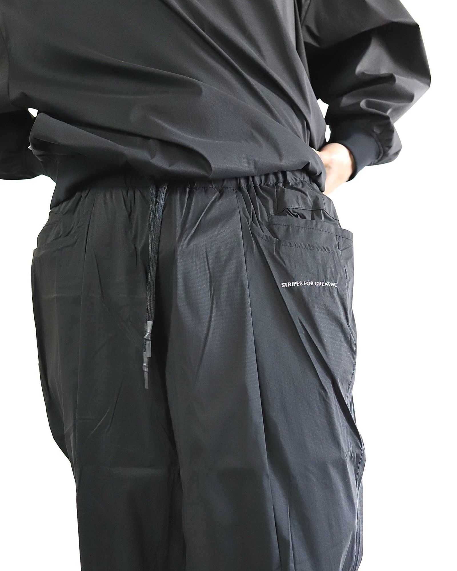 S.F.C-Stripes For Creative- 24SS NYLON CREW＆WIDE TAPERED EASY PANTS style 2024.3.16