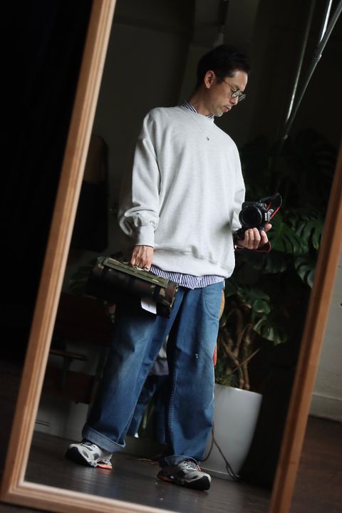 フレッシュサービス LIGHT OZ CREW NECK SWEAT"ASH"style.2022.6.15.