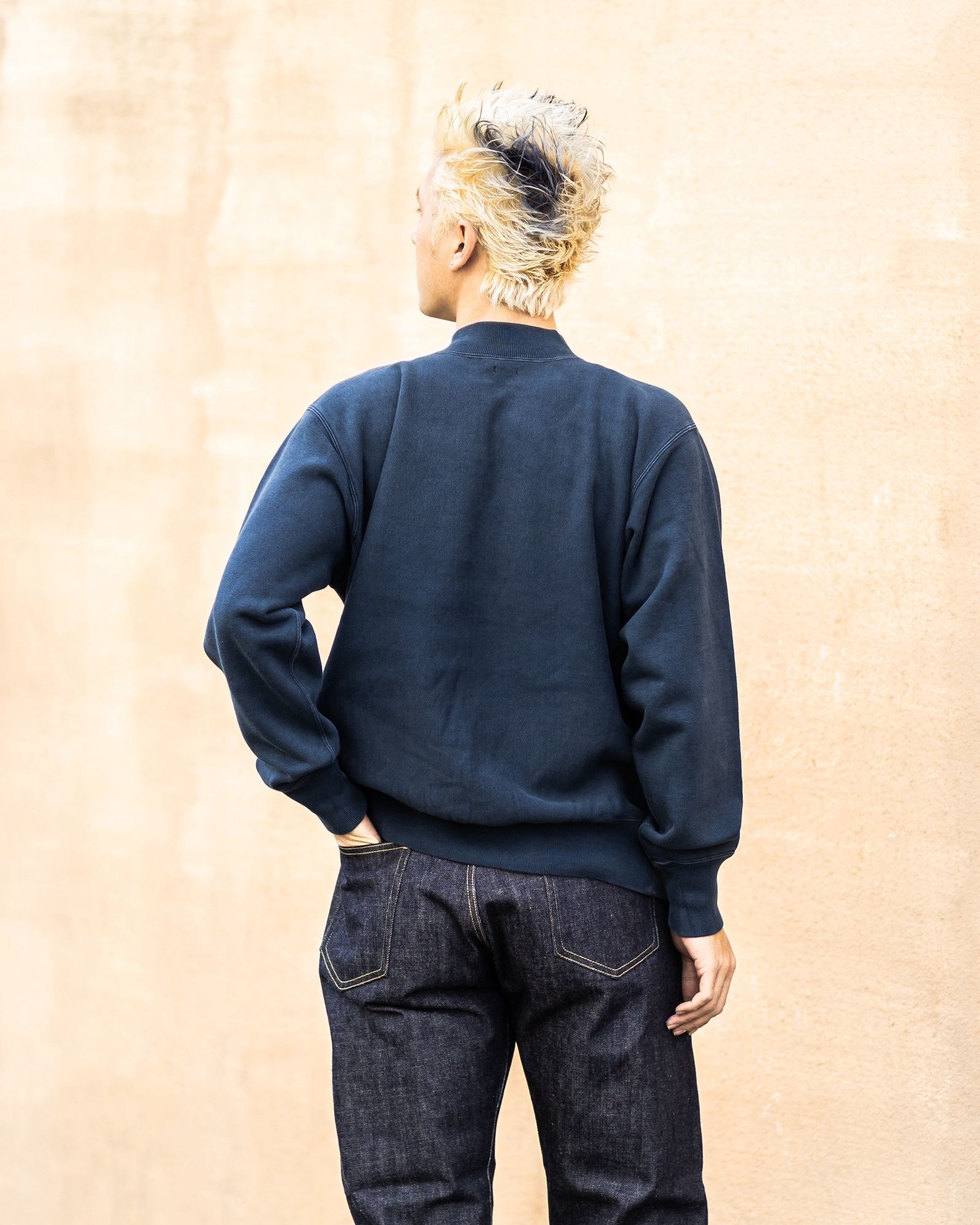 アプレッセ 2026 STYLE1 Vintage Half Zip Rib Collar Sweatshirt(26SAP-05-11)NAVY☆12月13日(土)発売！