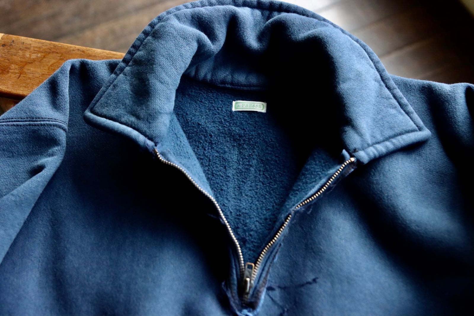 アプレッセ23SSハーフジップスウェット Vintage Half Zip  Sweatshirt(23SAP-05-01K)NAVY※2月25日(土)発売！ - 1(S)