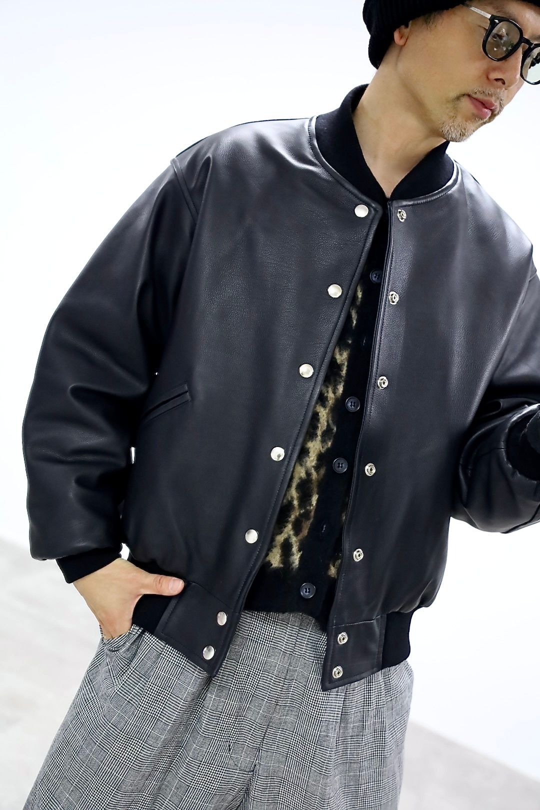 アプレッセ 2025 STYLE2 Leather Award Jacket(25AAP-01-04)D.NAVY☆10月11日(土)発売！
