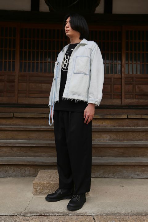 YOKE DETACHABLE POCKET DENIM JACKET style.2021.4.18.