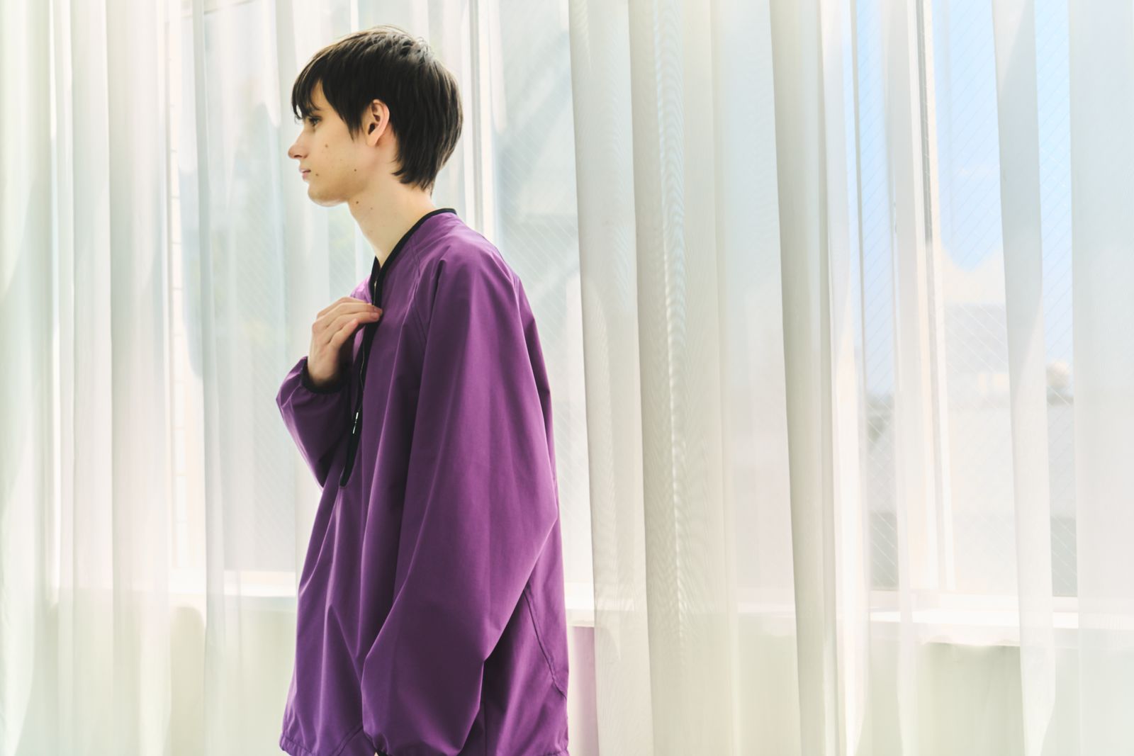 CHASSE チェイス26SS ナイロンシャツ NYLON SHIRT(26-SS-SH1)PURPLE☆新作発売！