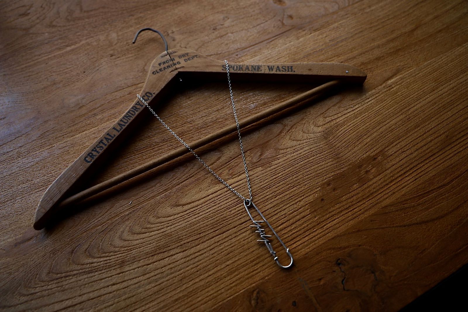 ヨウジヤマモト ネックレス,ピンANTIQUE SV COAT SAFETY PIN PENDANT(HS-A08-965)