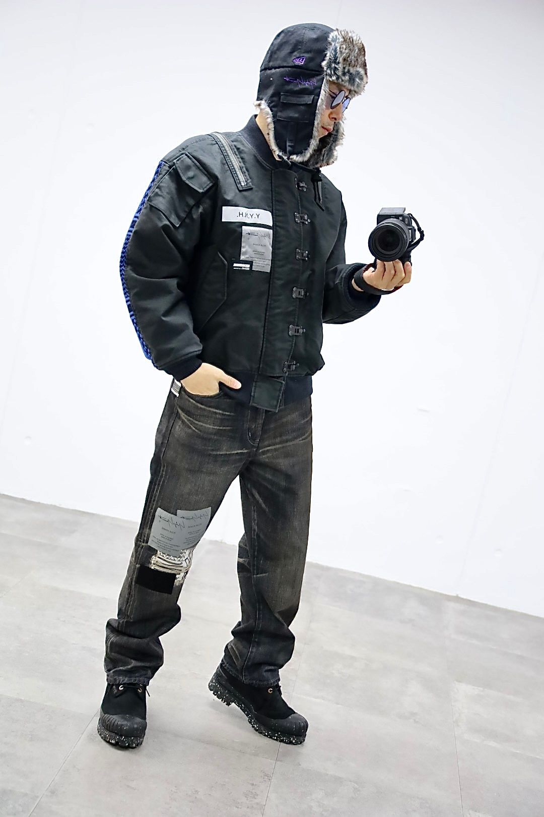 Yohji Yamamoto × NEIGHBORHOOD A-1 デッキジャケット(252SPYYN-JKM02S)BLACK★12月5日(金)発売！