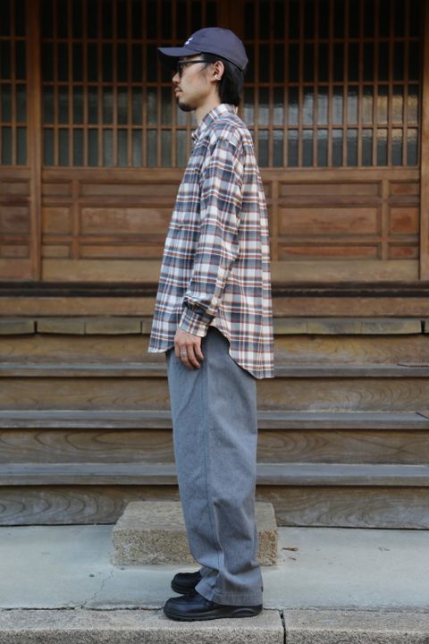 Graphpaper THOMAS MASON for GP Check B.D Box Shirt style.2020.10.4.