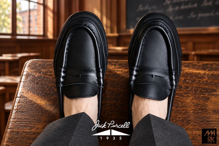 JACK PURCELL 1935 - JACK PURCELL 1935 LOAFER (33301470)BLACK☆9月