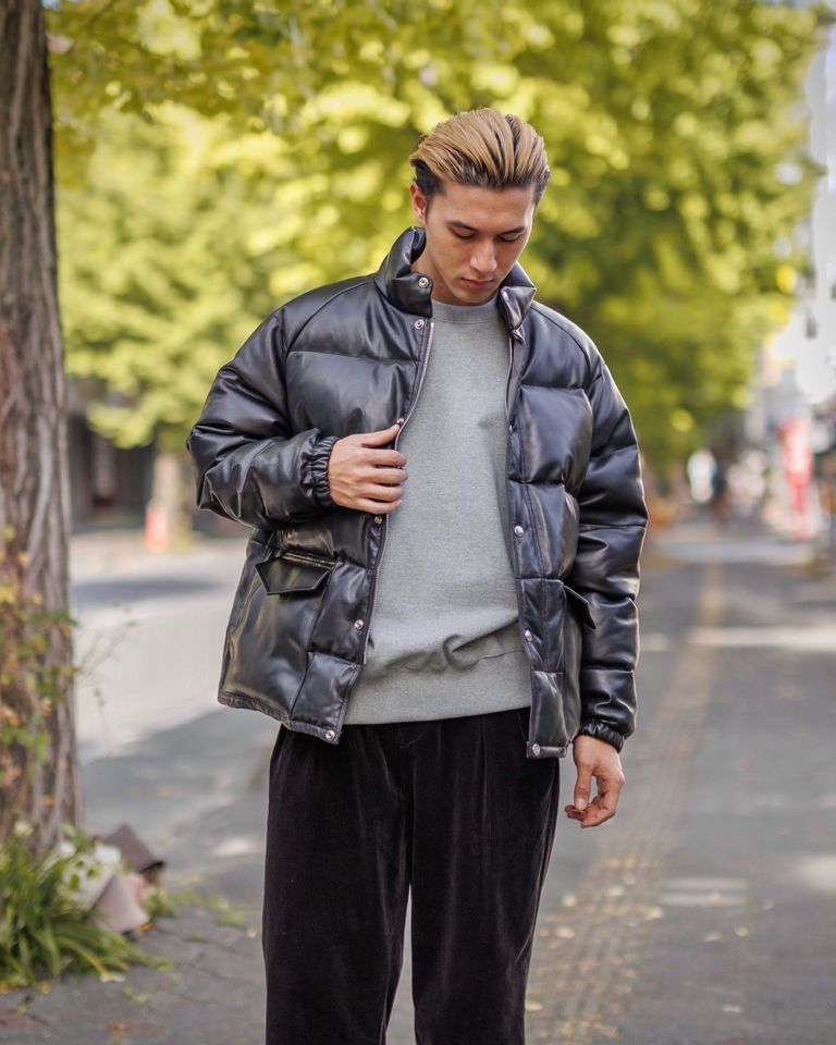 24AW】YOKE LEATHER FLIGHT JACKET（LEATHER FLIGHT JACKET #BLACK 