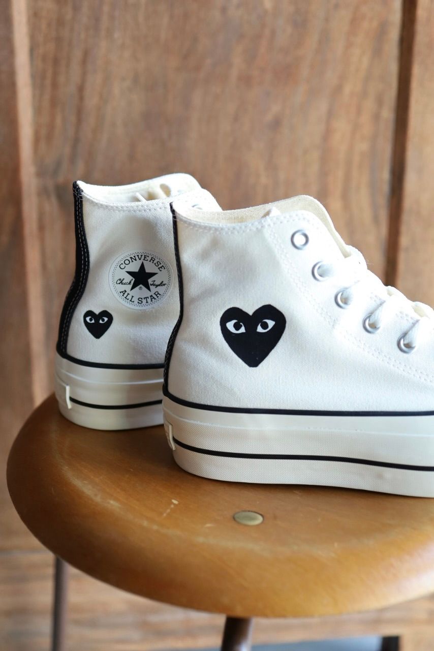 プレイコムデギャルソン PLAY CONVERSE CHUCK TAYLOR(AZ-K124-001-2)WHITE