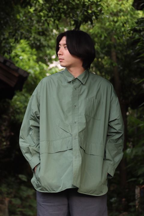 FreshService CARGO POCKET REGULAR COLLAR UTILITY SHIRT style.2022.5.14.