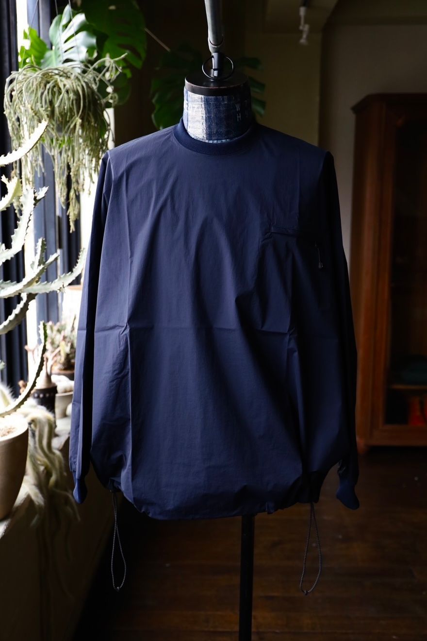 S.F.C 25SS エスエフシー TECH POCKET NYLON LS TEE(SFCSS25S06)Navy