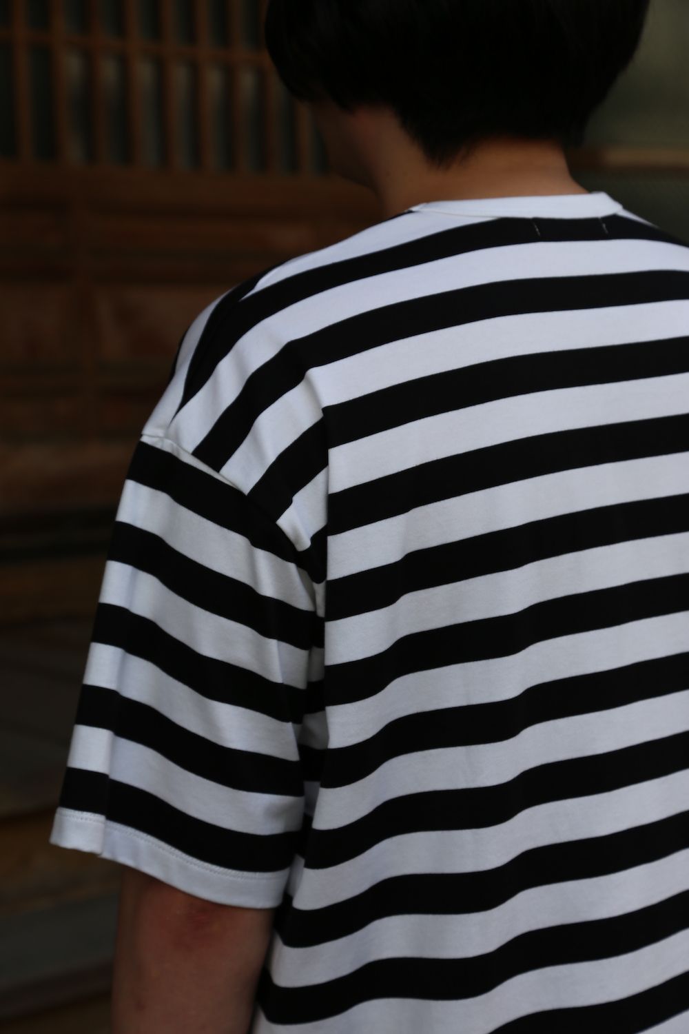 Graphpaper Border S/S Tee(GM203-70144B) style.2021.6.20.