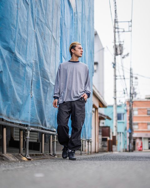 FreshService MICRO BORDER L/S TEE(WHITExNAVY)3月15日(土)新作発売！
