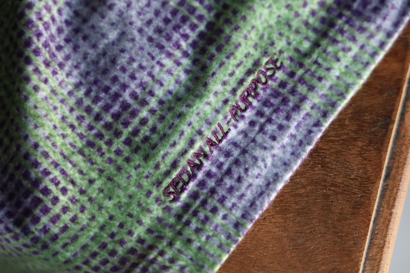 セダンオールパーパス FW25 Printed Plaid Flannel Open Collar Shirt(SD25F-SH02)Green×Purple☆9月6日(土)発売！