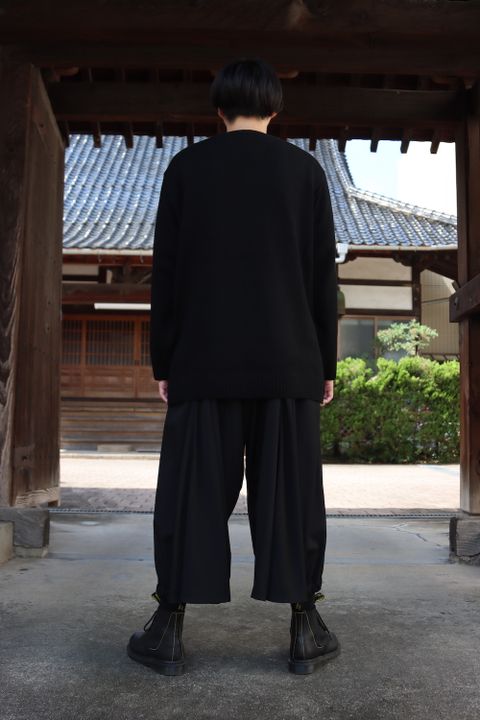 yohji yamamoto 花柄クルーネックニット(HX-K14-181) style.2021.8.29