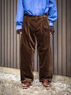 フレッシュサービス 26AW AIR CORDUROY WIDE TROUSERS(FSC263-40087)BROWN☆10月3日(土)発売！