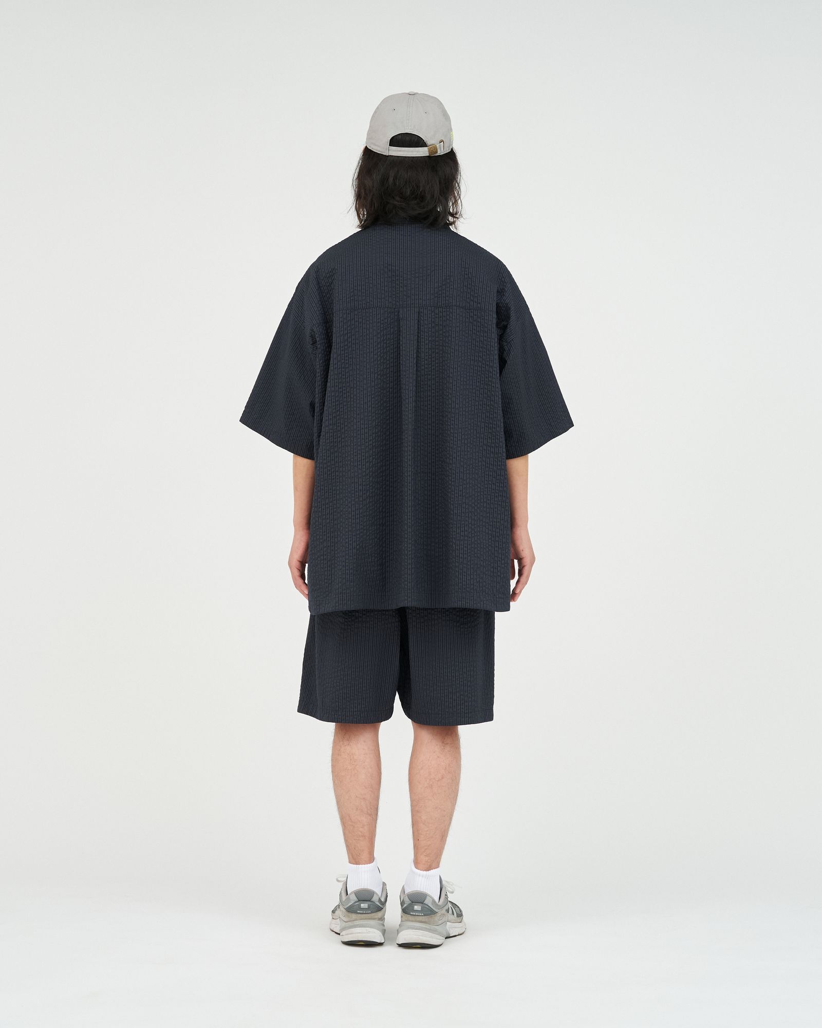 フレッシュサービス SEERSUCKER S/S B.D SHIRT (FSC261-50228)NAVYxBLACK★2月14日(土)発売