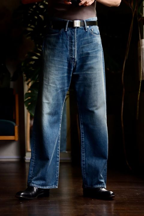Graphpaper Selvage Denim Five Pocket wide Straight Pantsスタイル.2023.7.31.