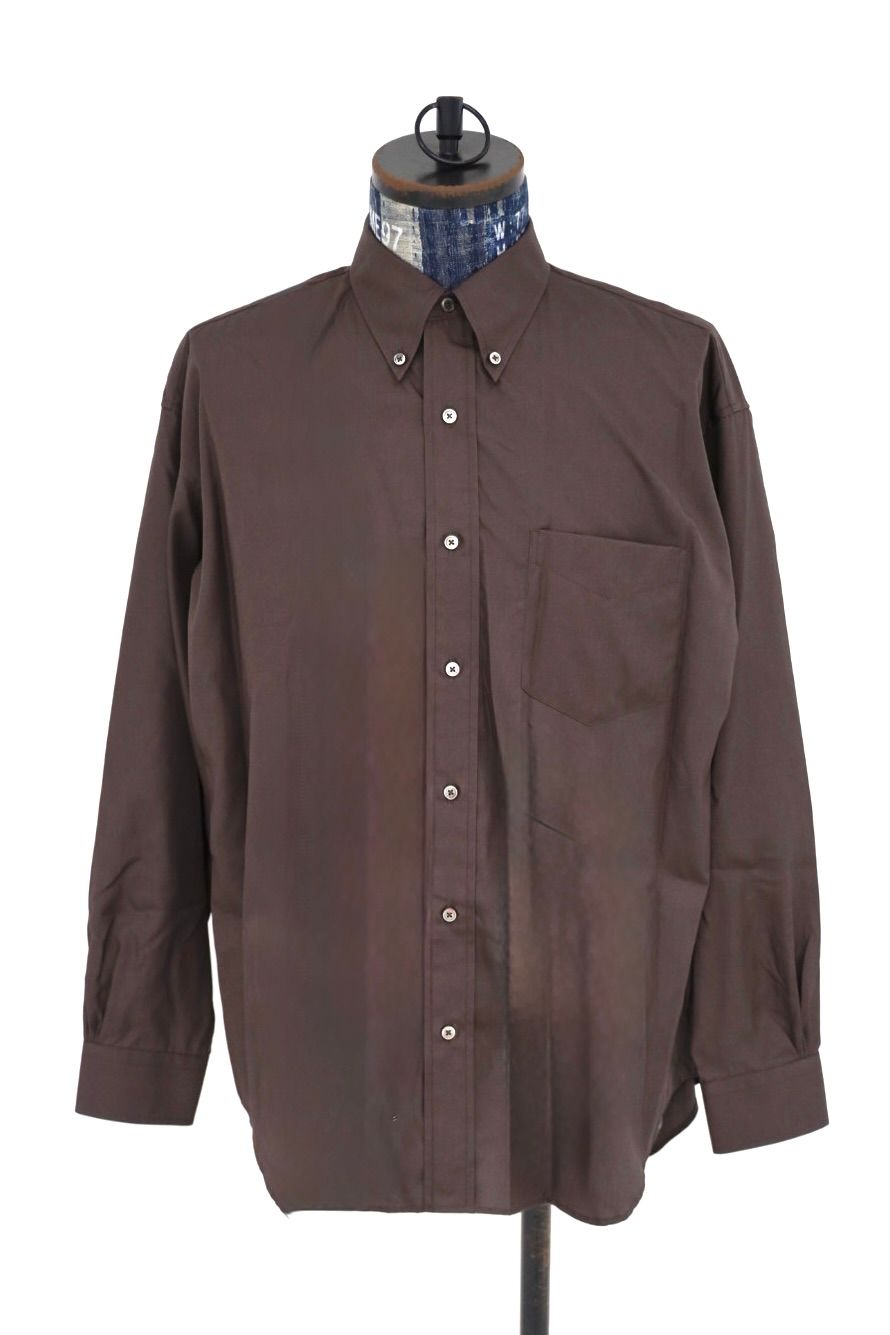 グラフペーパー Easy Care Poplin L/S B.D Box Shirt(GM263-50619)BROWN☆7月11日(土)発売！