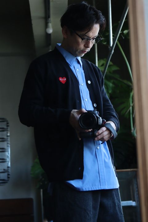 PLAY COMME des GARCONS  PLAY CARDIGANスタイル.12.13.